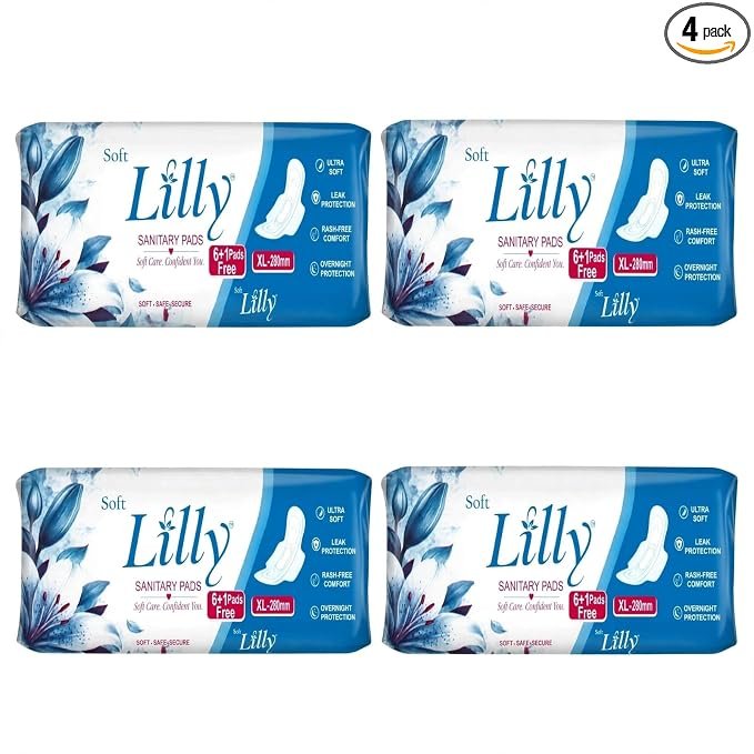 Soft Lilly XL 280mm sanitary pads pack of four